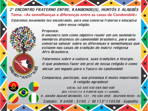 Um encontro religioso em que todos temos que nos envolver e participar!